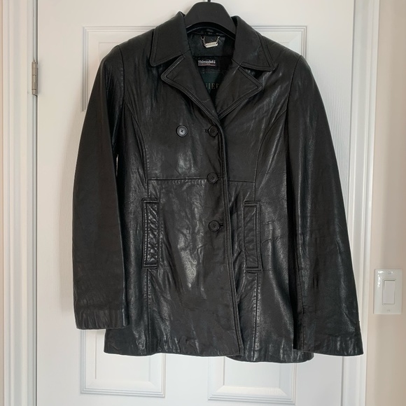 Black Leather Jacket - Women's - Danier - Genuine Leather - M - Picture 1 of 12